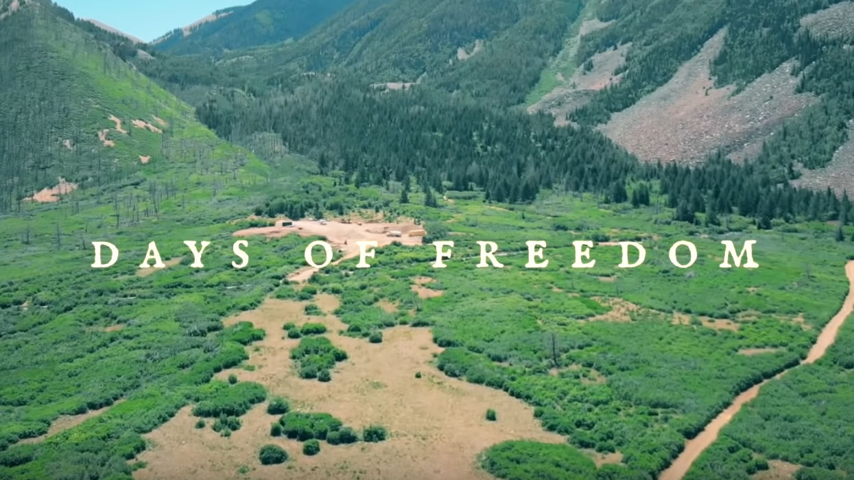 A mountain landscape from Michael's Days of Freedom film