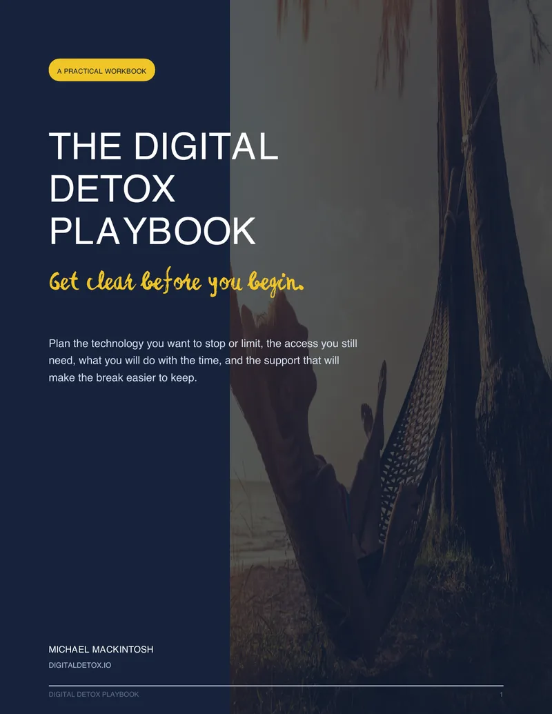 The Digital Detox Playbook cover