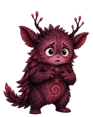 Vela, the dark-purple Worried feeling familiar